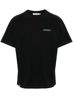Charles Jeffrey Loverboy logo-embroidered cotton T-shirt - Black