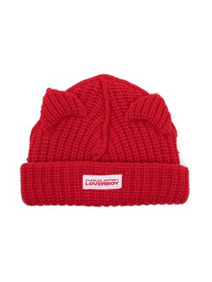 Charles Jeffrey Loverboy logo-embroidered ribbed beanie