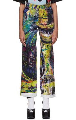 Charles Jeffrey Loverboy Multicolor Cotton Jeans