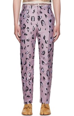 Charles Jeffrey Loverboy Pink Recycled Polyester Trousers