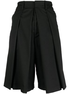 Charles Jeffrey Loverboy pleated tailored shorts - Black