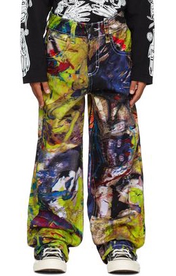Charles Jeffrey Loverboy SSENSE Exclusive Kids Multicolor Jeans