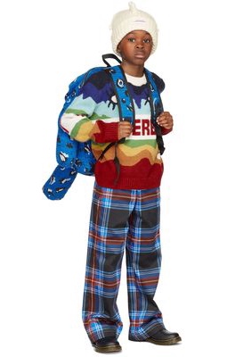 Charles Jeffrey Loverboy SSENSE Exclusive Kids Multicolor Logo Sweater