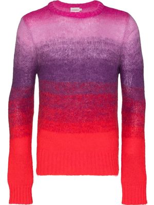 Charles Jeffrey Loverboy x Browns gradient-knit crew-neck jumper - Pink