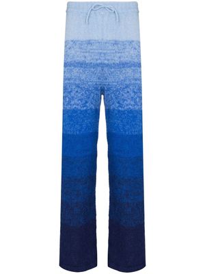 Charles Jeffrey Loverboy x Browns ombré-effect track pants - Blue