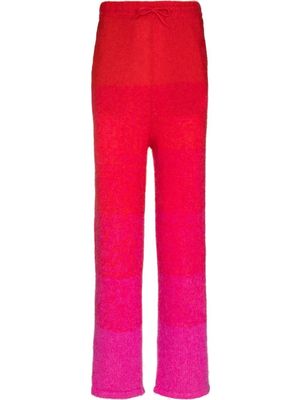 Charles Jeffrey Loverboy x Browns ombré-effect track pants - Red