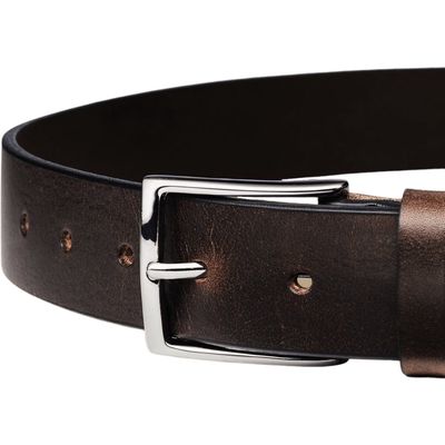 Charles Tyrwhitt Leather Chino Belt in Brown