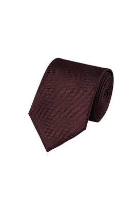 Charles Tyrwhitt Silk Stain Resistant Tie in Burgundy Red