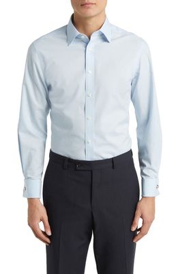 Charles Tyrwhitt Slim Fit Non-Iron Cotton Poplin Dress Shirt in Sky Blue