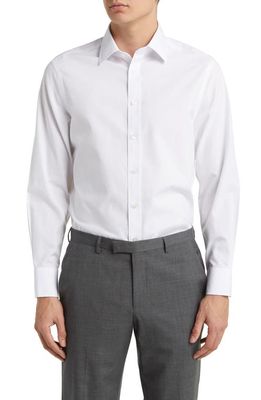 Charles Tyrwhitt Slim Fit Non-Iron Cotton Poplin Dress Shirt in White