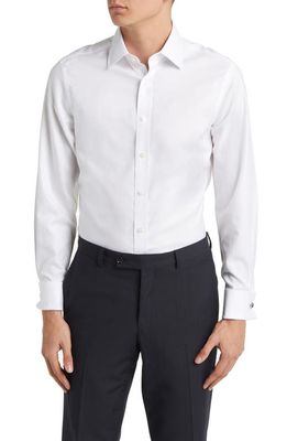 Charles Tyrwhitt Slim Fit Non-Iron Cotton Twill Dress Shirt in White