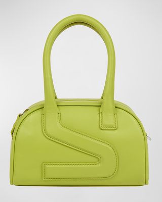 Charli Calf Leather Top-Handle Bag