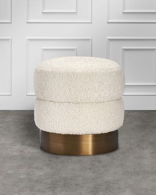 Charlize Faux Shearling Stool