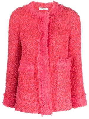 Charlott round-neck wool jacket - Pink