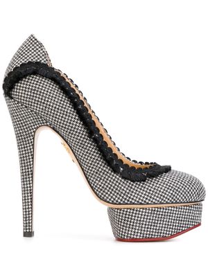 Charlotte Olympia Florence dogtooth pumps - Black