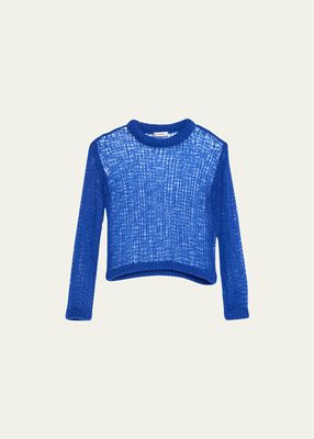 Charlotte Open-Knit Cashmere Sweater