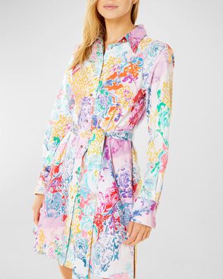 Charlotte Paisley-Print Silk-Blend Dress