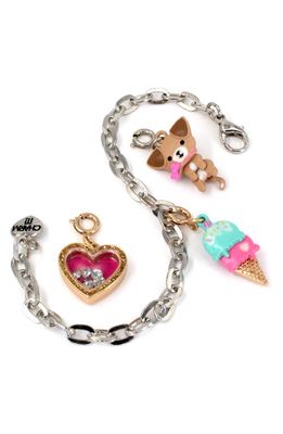 CHARM IT! Kids' Favorite Things Charm Bracelet in Brown/Pink Multi