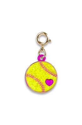 CHARM IT!® Glitter Softball Charm in Yellow