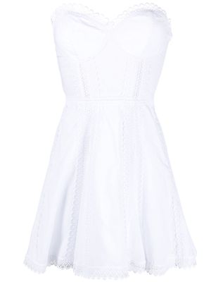 Charo Ruiz Ibiza Ava lace-trimmed minidress - White