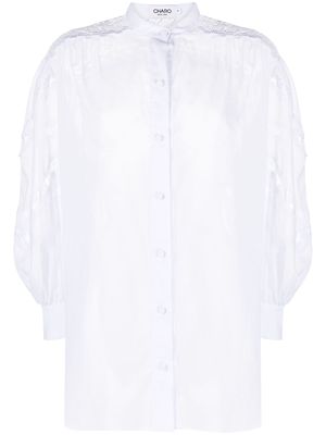 Charo Ruiz Ibiza embroidered buttoned blouse - White