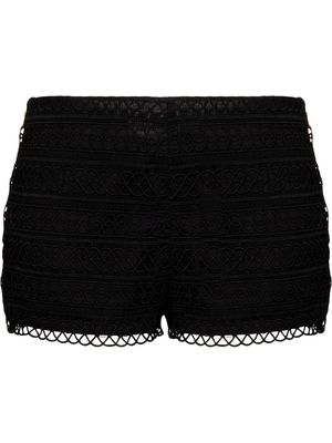 Charo Ruiz Ibiza Ida guipure-lace shorts - Black