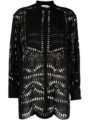 Charo Ruiz Ibiza Jeky cut out-detailing blouse - Black