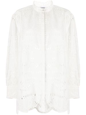 Charo Ruiz Ibiza Jeky cut out-detailing blouse - White
