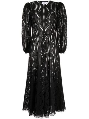 Charo Ruiz Ibiza Kelyk embroidered dress - Black