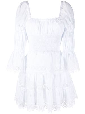 Charo Ruiz Ibiza Nadia lace-detail mini dress - White