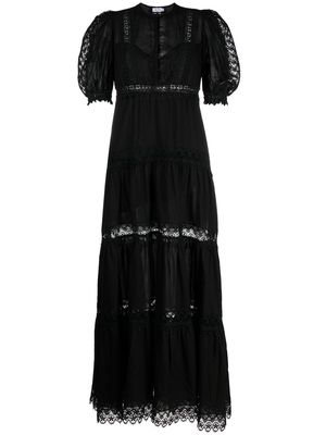 Charo Ruiz Ibiza Nadine lace-detail maxi dress - Black