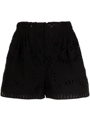 Charo Ruiz Ibiza Palok embroidered shorts - Black