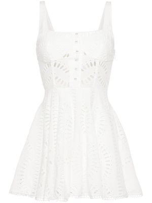 Charo Ruiz Ibiza Ricka broderie-anglaise mini dress - White