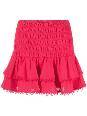 Charo Ruiz Ibiza ruffle-detail miniskirt - Pink