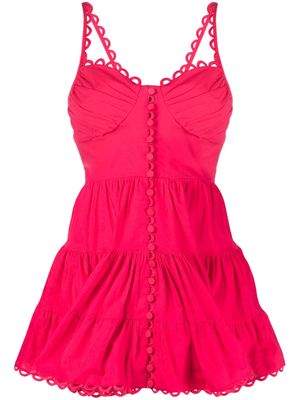 Charo Ruiz Ibiza scallop-detail minidress - Pink
