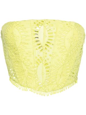 Charo Ruiz Ibiza Sting corset crop top - Yellow