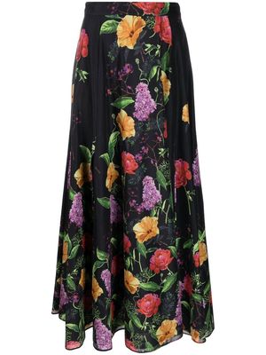 Charo Ruiz Ibiza Tana floral print skirt - Black