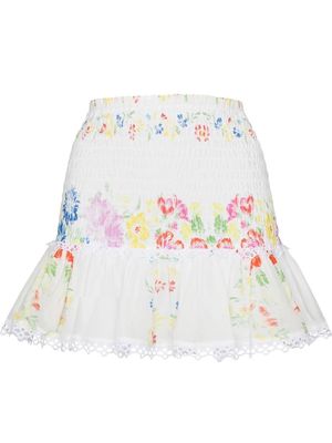 Charo Ruiz Ibiza Yane floral-print skirt - White