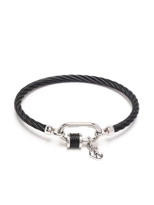 Charriol Forever Lock rope-detail bangle - Black