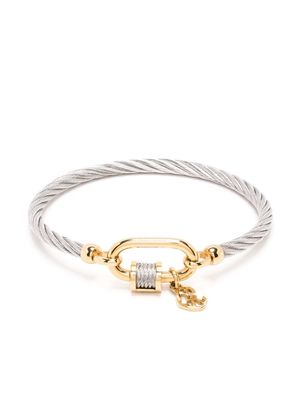 Charriol Forever Lock rope-detail bangle - Silver