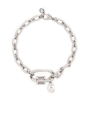 Charriol Forever Lock rope-detail bracelet - Silver
