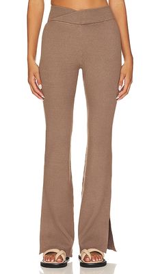 Chaser Party Flare Pant in Taupe