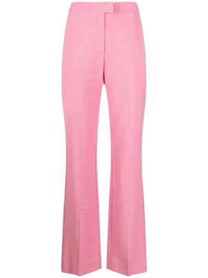 Château Lafleur-Gazin mid-rise straight-leg trousers - Pink