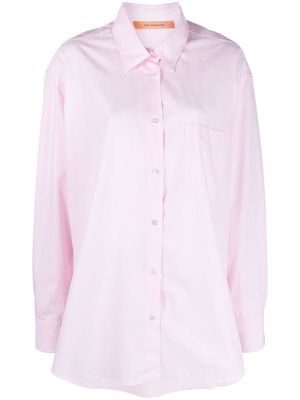 Château Lafleur-Gazin oversize long-sleeve shirt - Pink