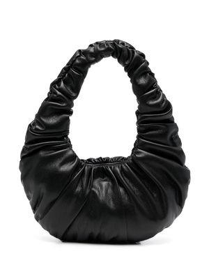 Château Lafleur-Gazin ruched curved tote bag - Black
