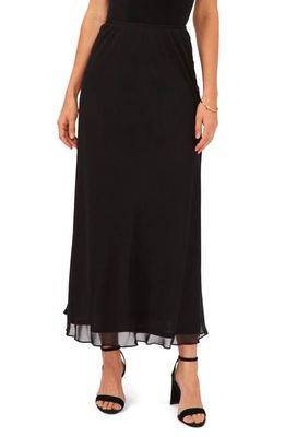 Chaus A-Line Chiffon Skirt in Black