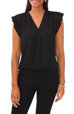 Chaus Flutter Sleeve Blouse in Black