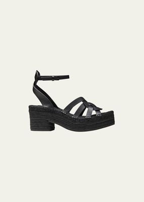 Chaya Woven Ankle-Strap Espadrille Sandals