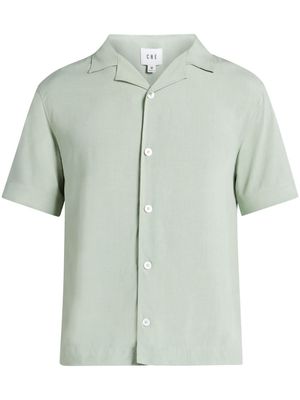 CHÉ band-collar short-sleeve shirt - Green