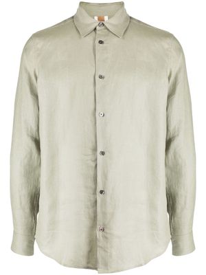 CHÉ button-up linen shirt - Green